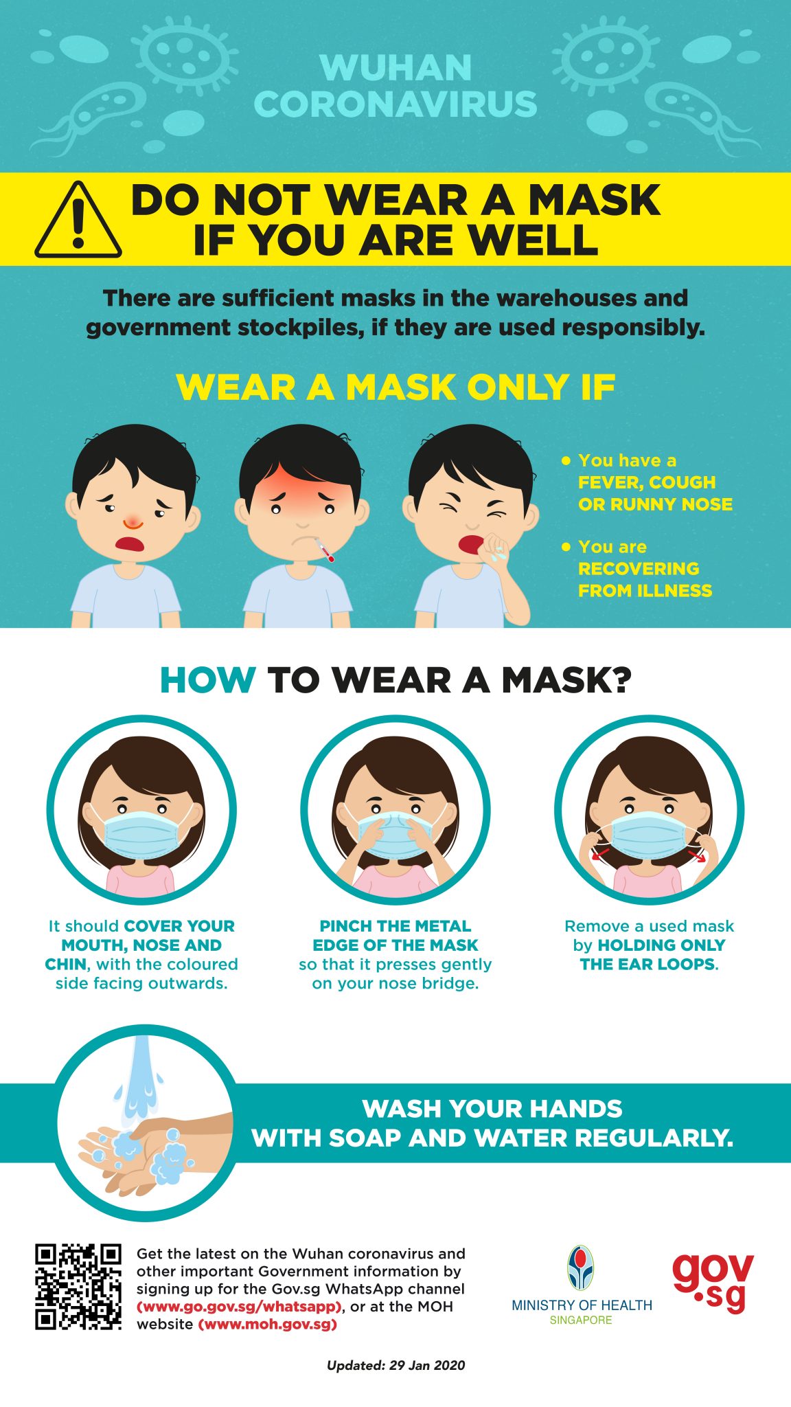 How to wear a mask properly SACE