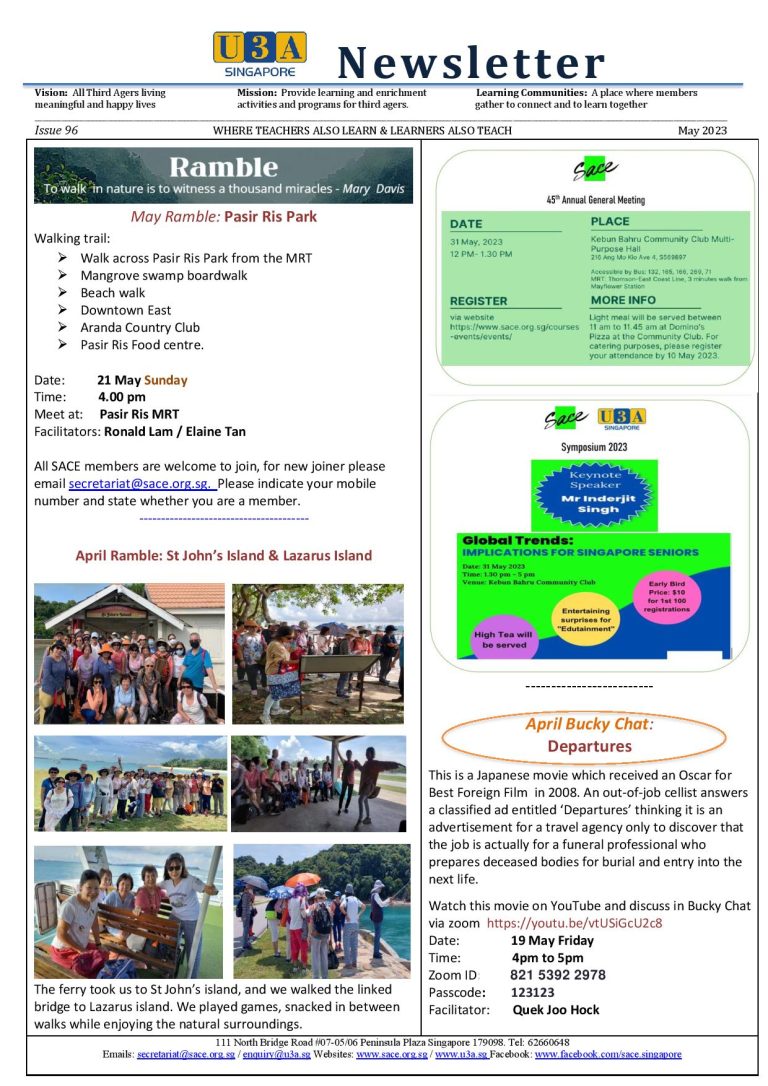 2023 May Newsletter - SACE